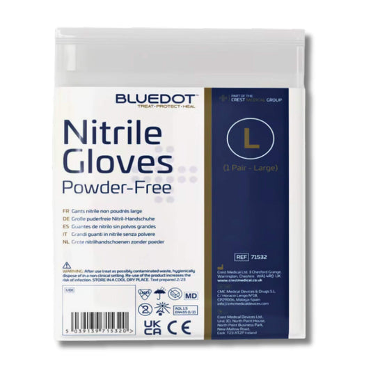 Bluedot Nitrile Gloves Powder-Free Pack