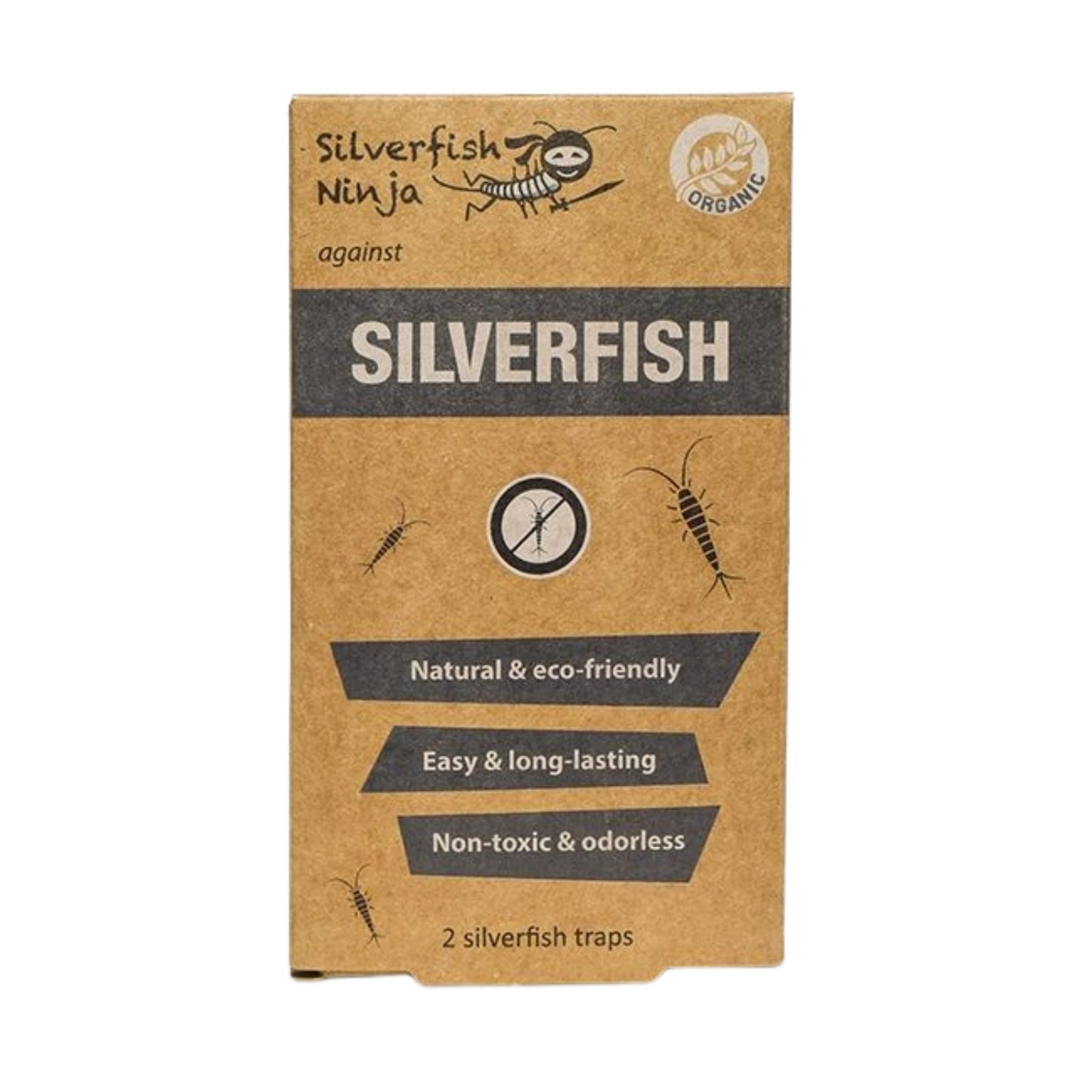Silverfish Ninja Traps - 3 Pack - Front View