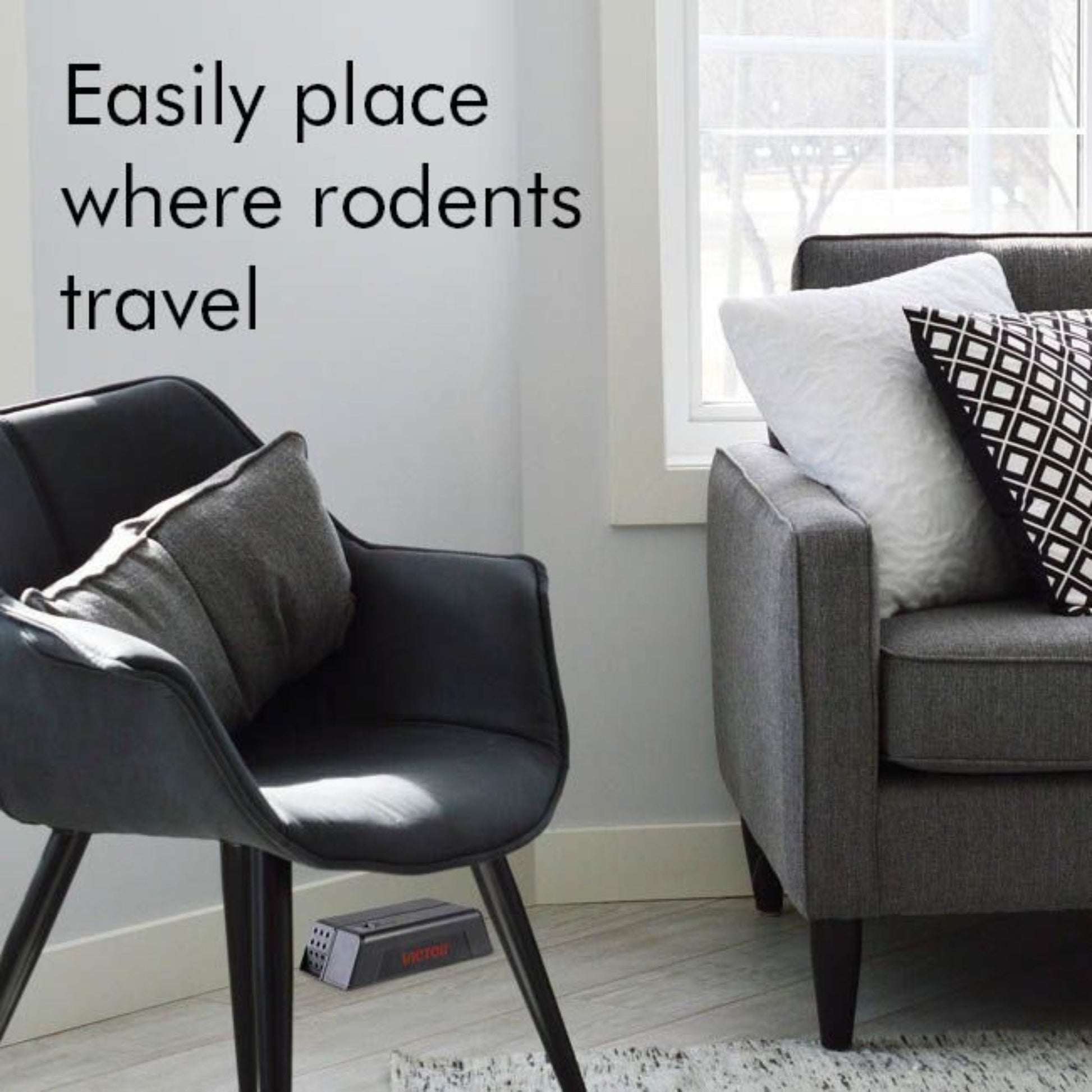 Victor Electronic Mouse Trap - Easily Place Where Rodents Travel