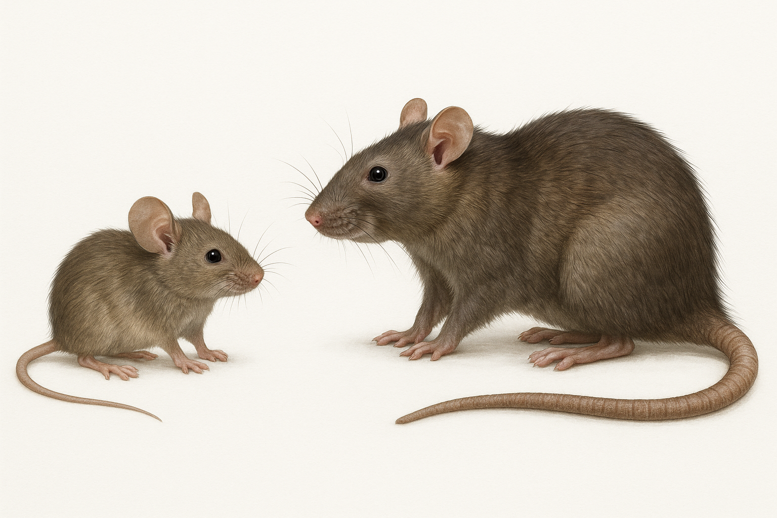 Comparison between mouse and rat