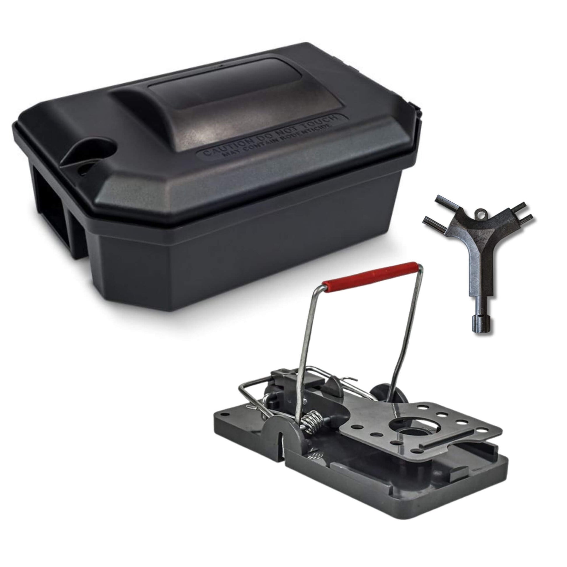 1 x Rat Snap Trap and Lockable Bait Station Box (Set)