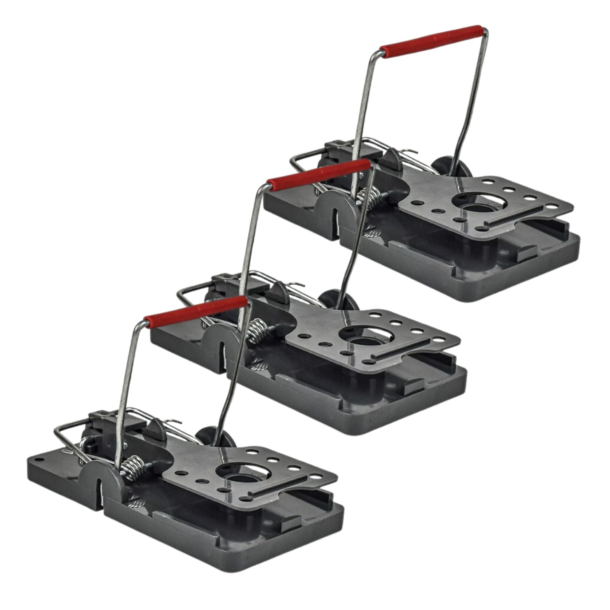 Red Rattle Trap Rotech Rat Snap Traps – Powerful, Reusable – 3 Pack – PestBuddy