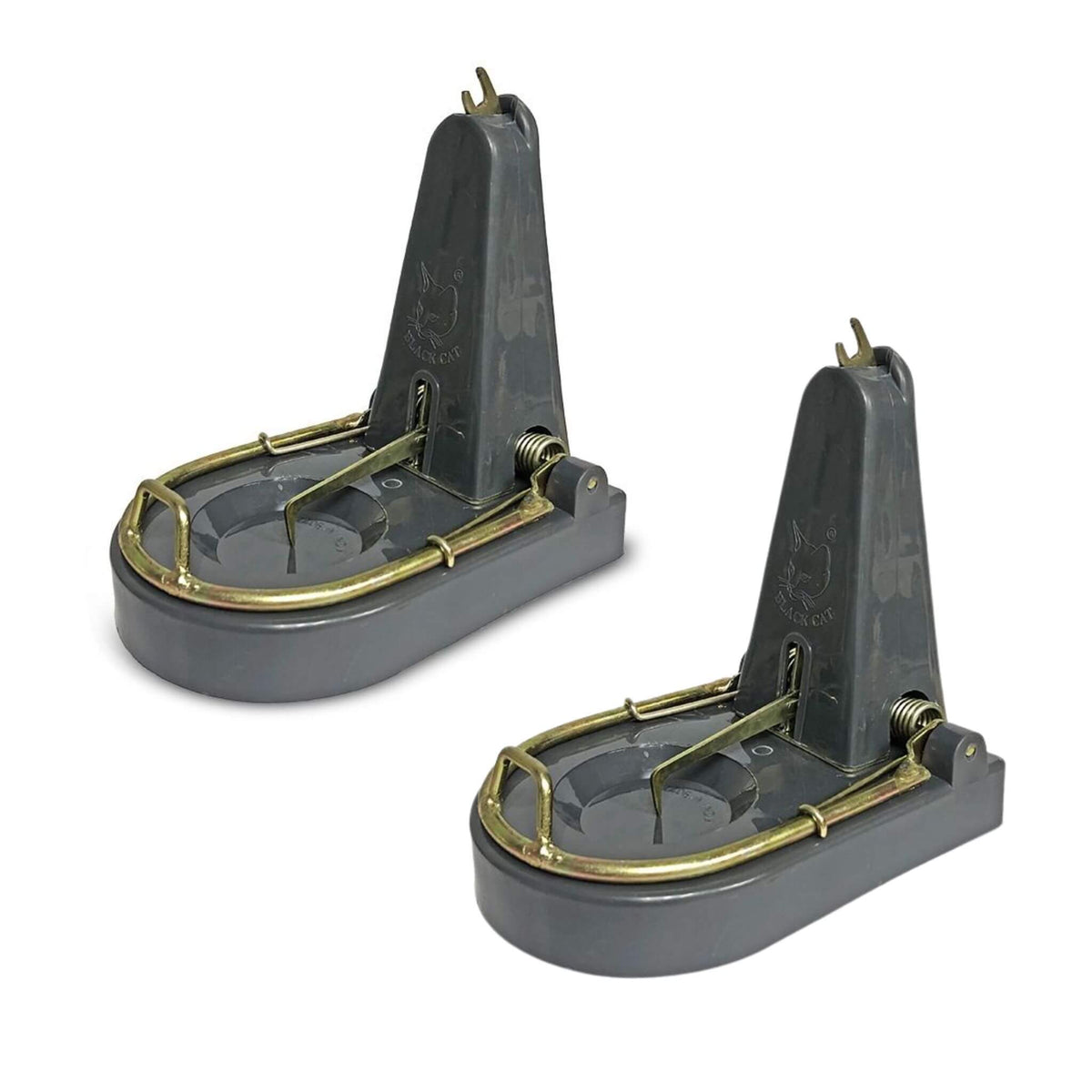 Pair of Black Cat Standard Rat Snap Traps