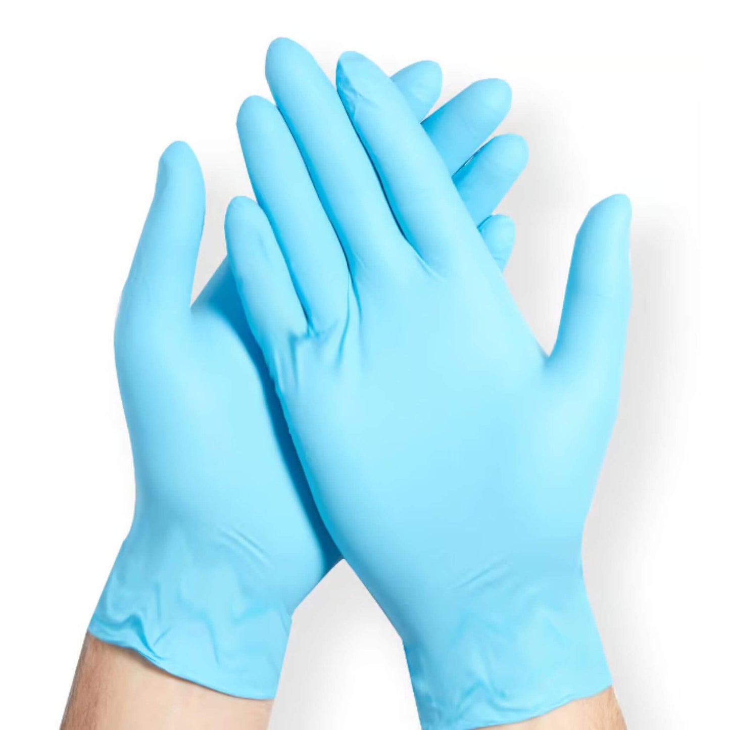 Bluedot Nitrile Gloves Powder-Free on Model