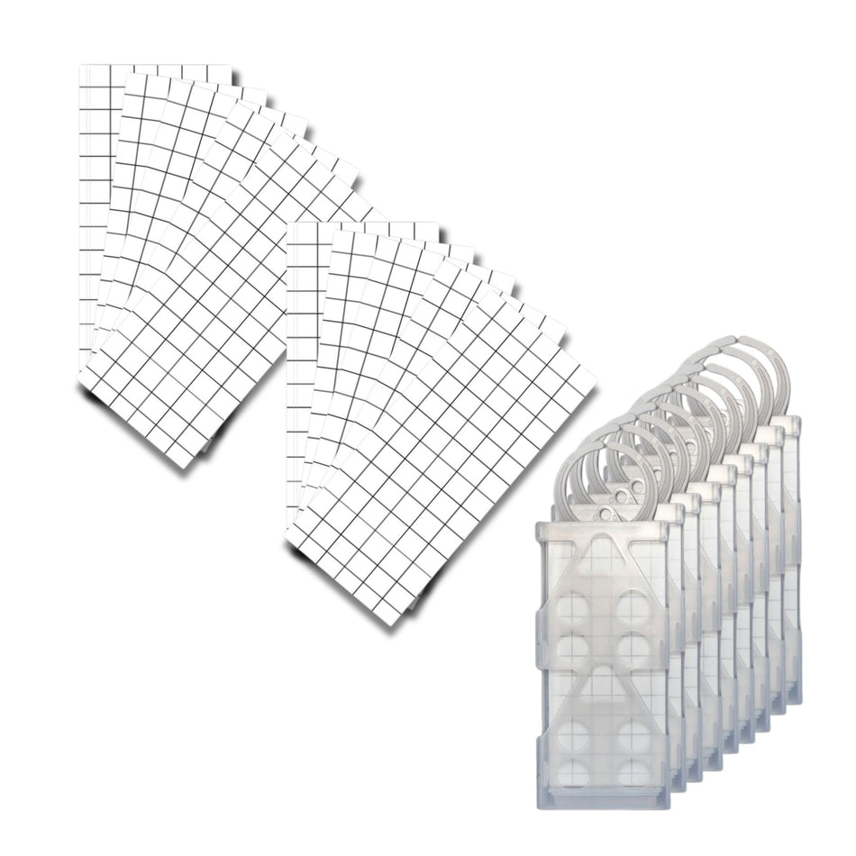 Eradisect Clothes Moth Trap Kit – Safe, Non-Toxic – 20 Pads & 10 Hangers