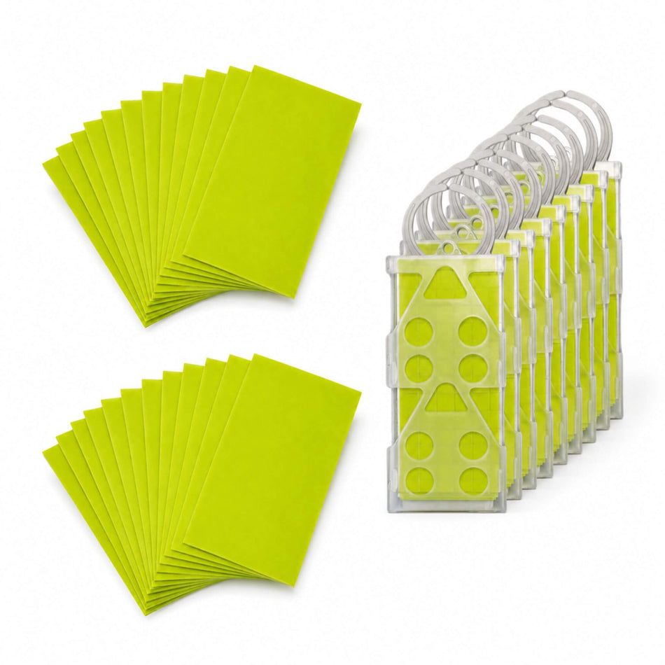 Eradisect Fruit Fly Trap Kit - Safe, Non-Toxic - 20 Pads & 10 Hangers