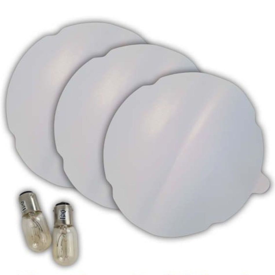 Flea Killer Heat Lamp Trap Refill Kit - Sticky Pads and Lightbulbs