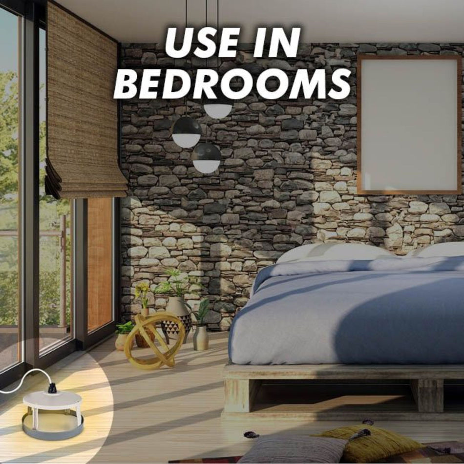 Flea Killer Heat Lamp Trap In Bedroom