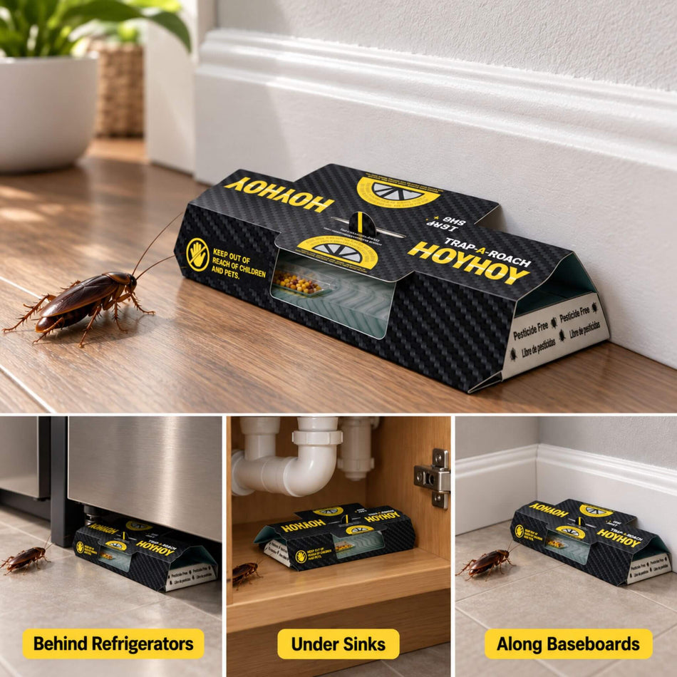 Hoy Hoy Cockroach Trap Indoor Use Cases