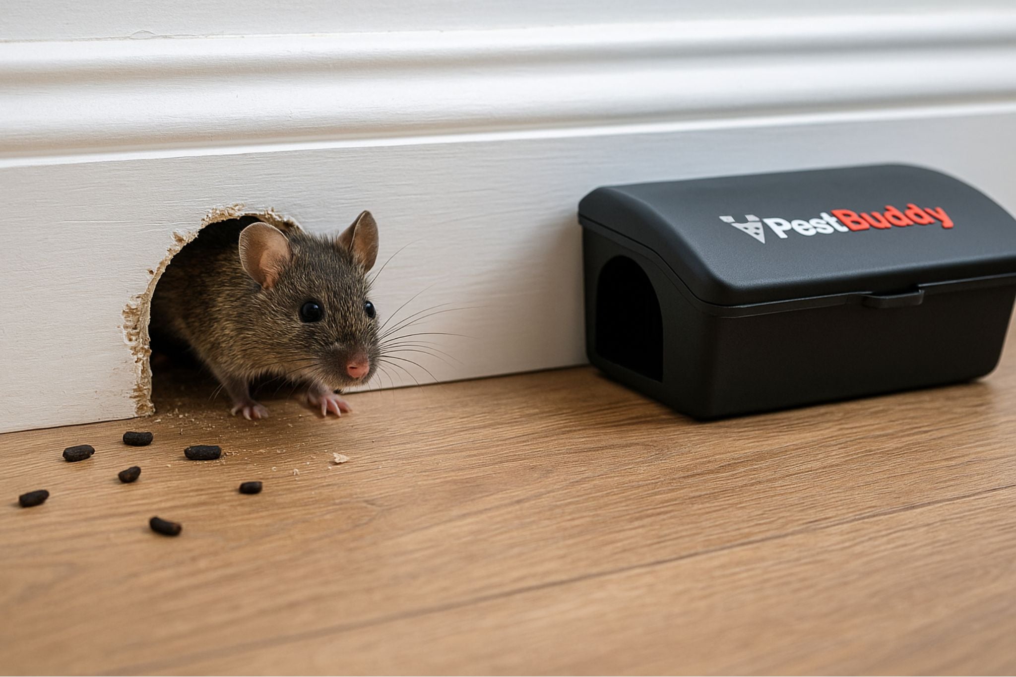 Mouse and mouse trap box banner