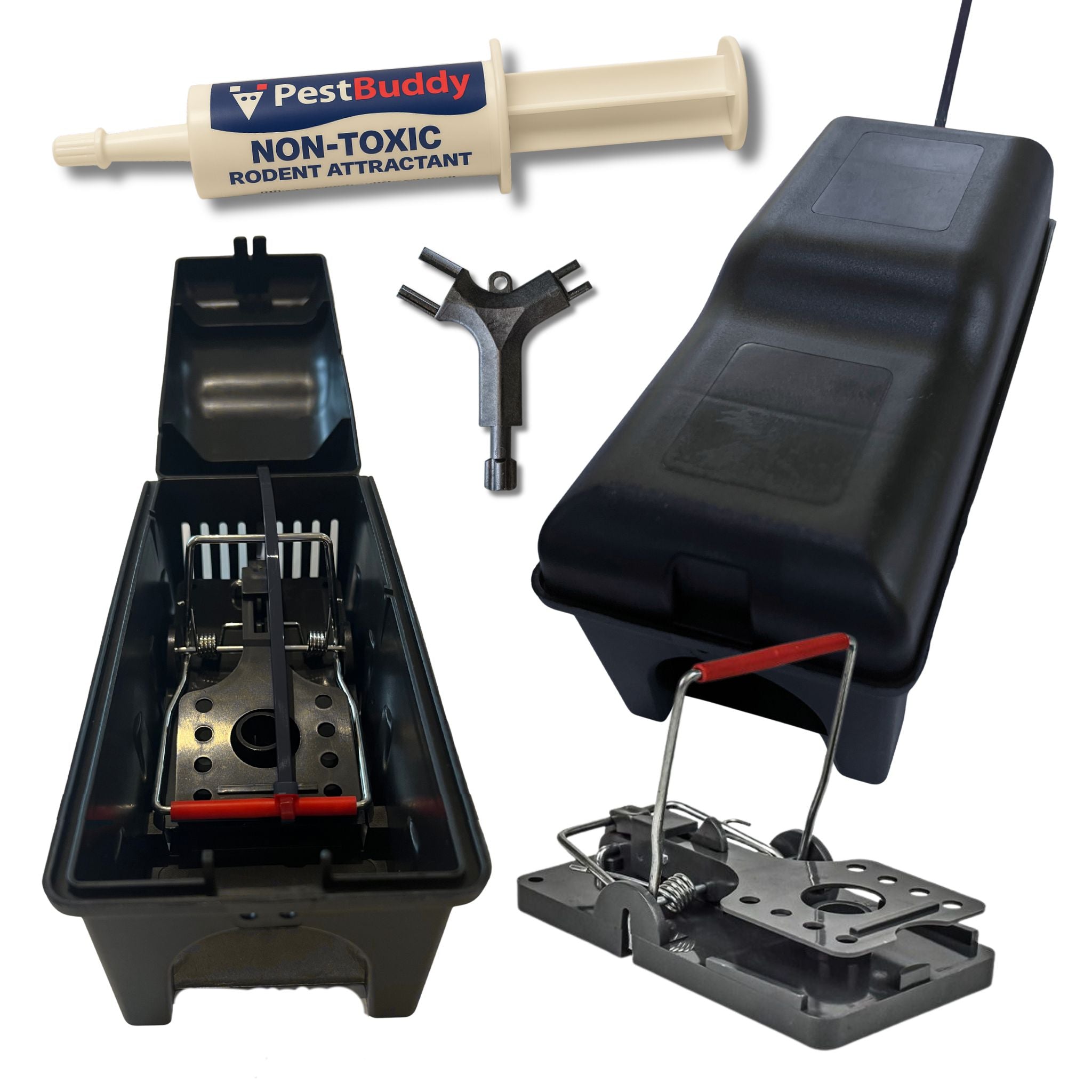 PestBuddy Easy-to-Set Powerful Rat Trap Kit