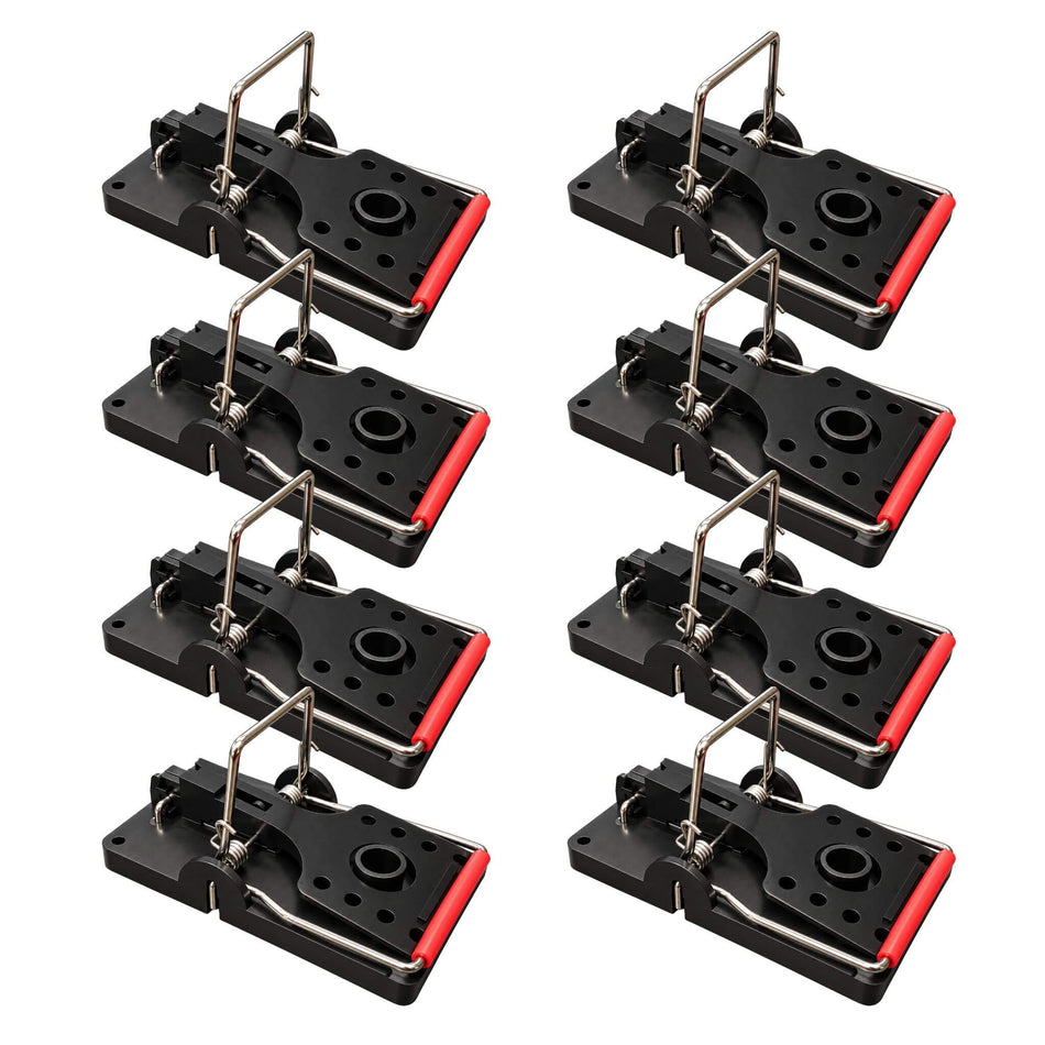 PestBuddy Rat Snap Traps - Reliable, Reusable - 8 Pack