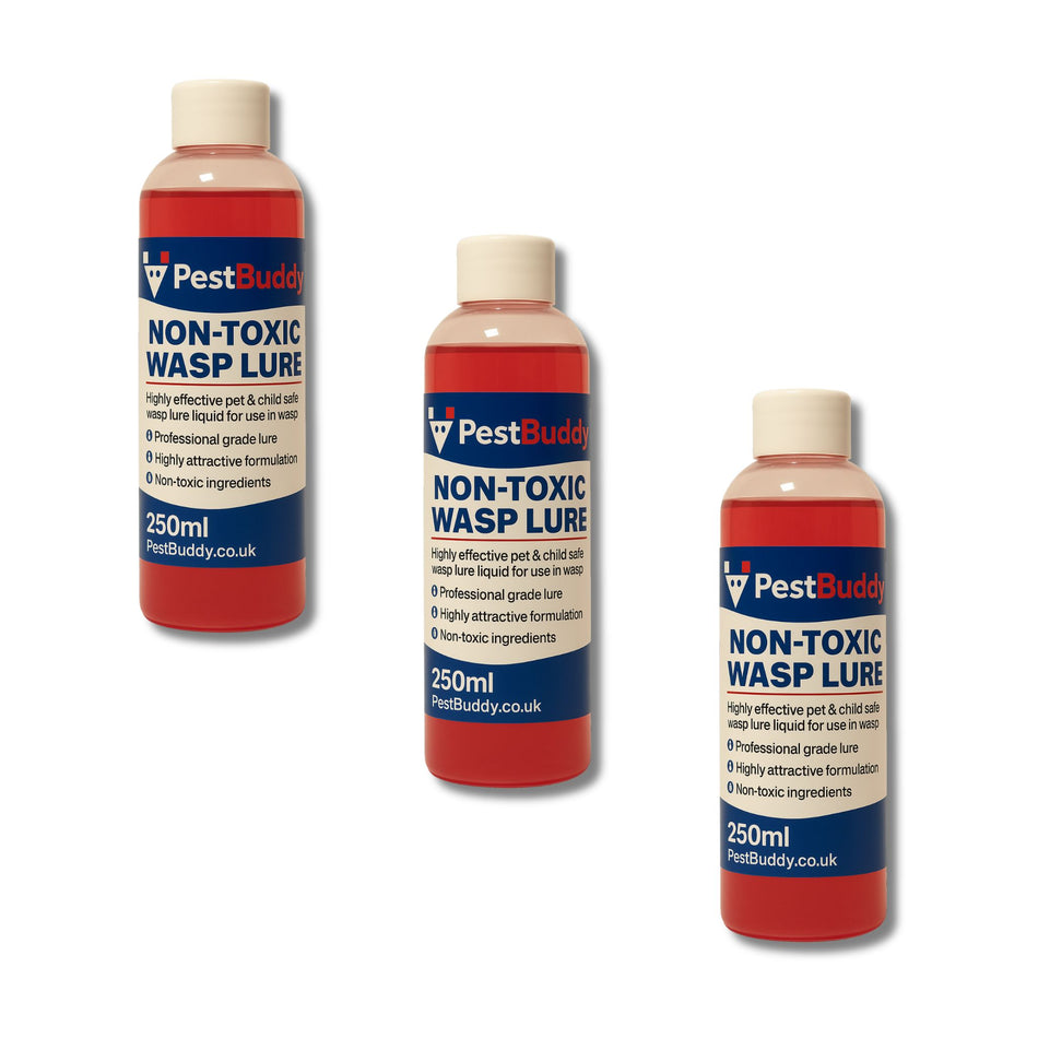 PestBuddy Wasp Lure – Powerful, Non-Toxic Formula – 3 x 250ml