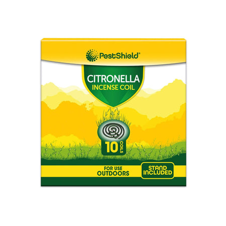 PestShield Citronella Incense Coils – Outdoor Insect Repellent – 10 Pack