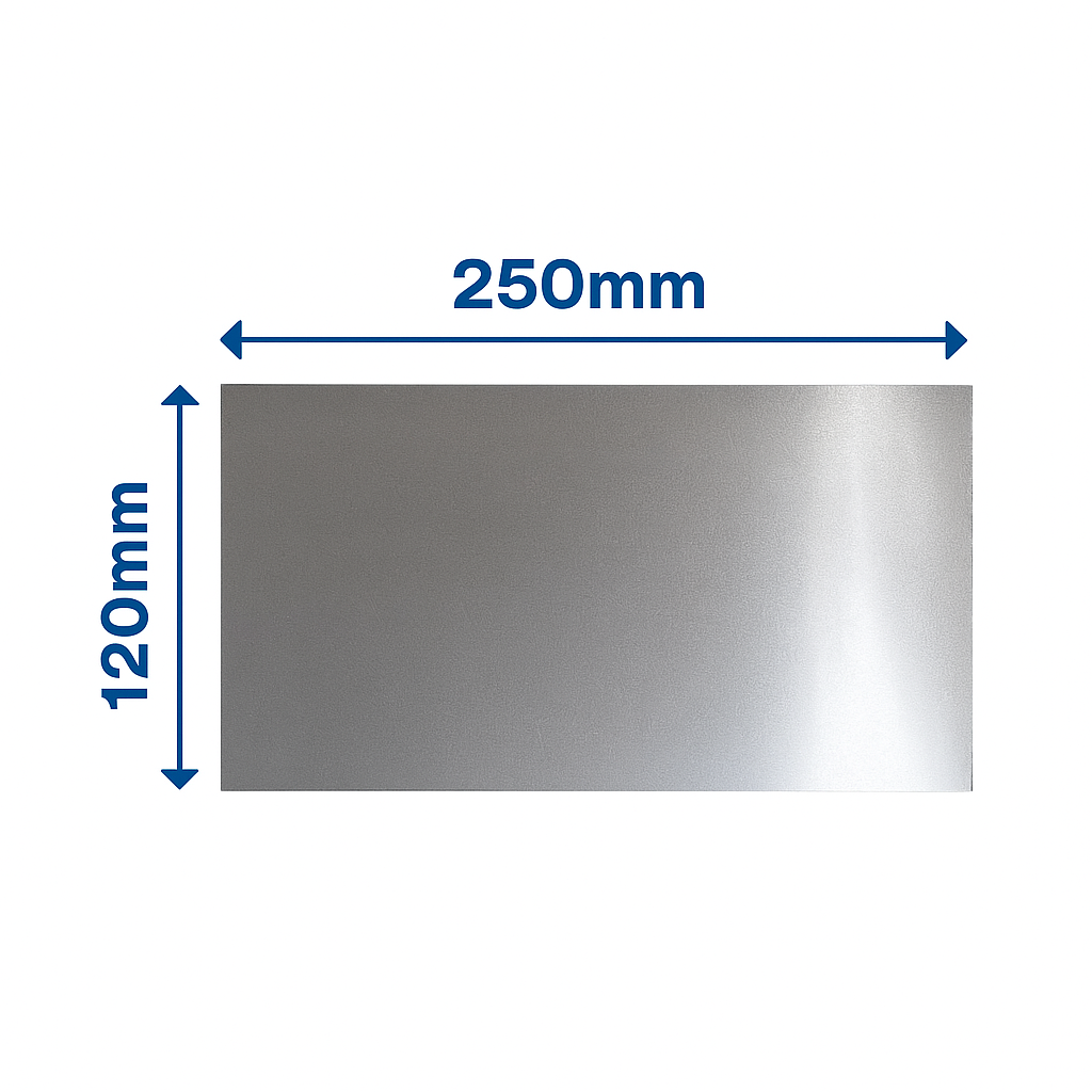 Rodent Aluminium Proofing Plate 250mm x 120mm dimensions