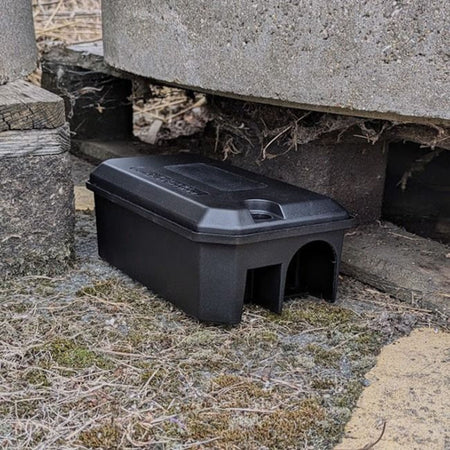 Rotech Compact Rat Bait Station – Discreet, Tamper-Resistant - In Action 2