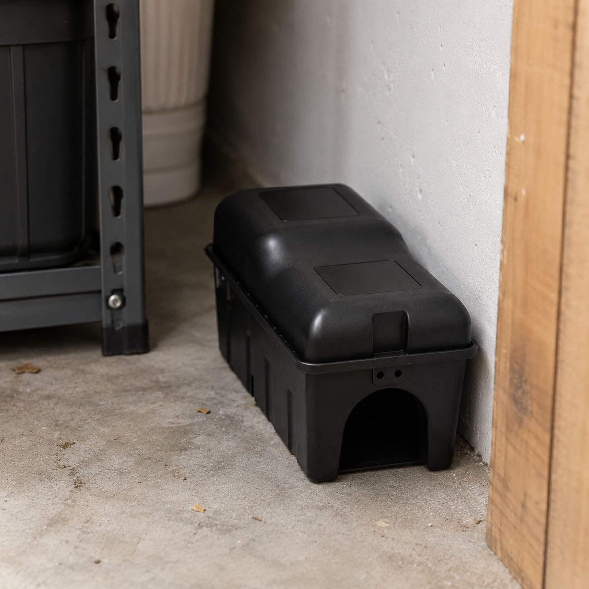Rotech Compact Solo Rat Bait Station In Action