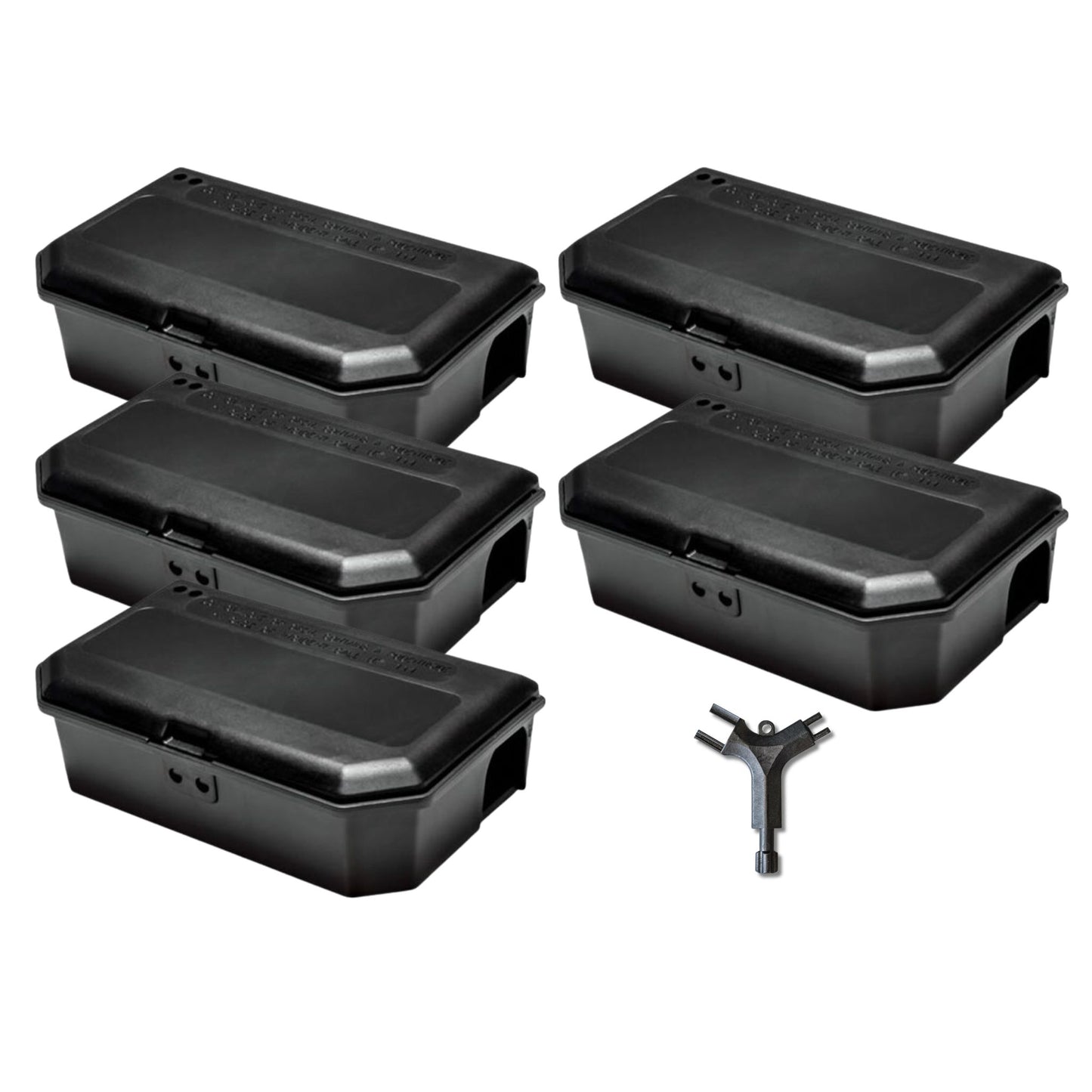 Rotech NG Mouse Bait Box – Compact, Tamper-Resistant – 5 Pack
