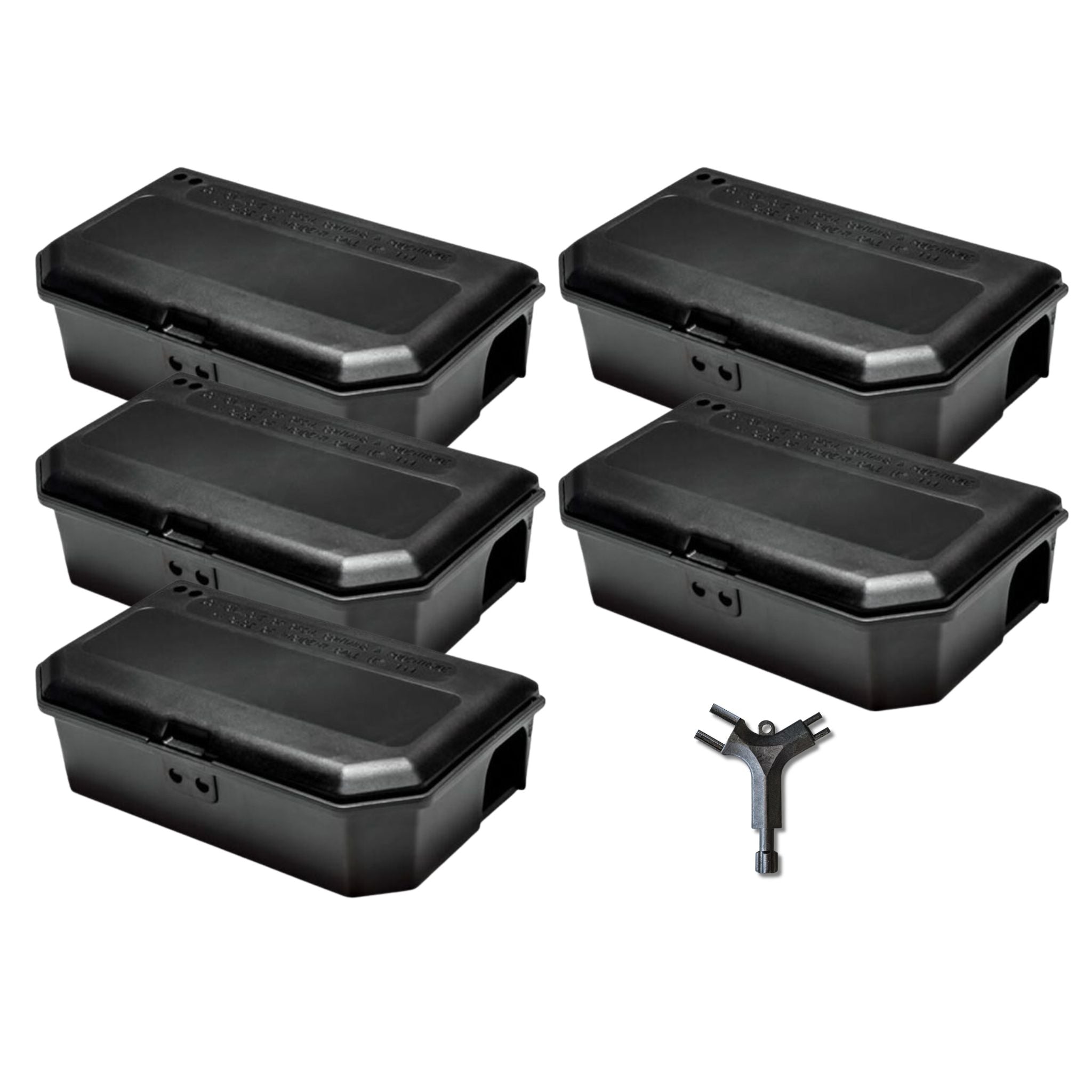 Rotech NG Mouse Bait Box – Compact, Tamper-Resistant – 5 Pack