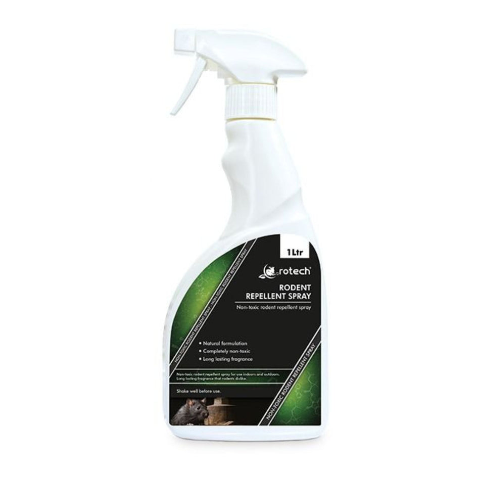 Rotech Natural Rodent Repellent Spray – Long-Lasting, Plant-Based – 1L