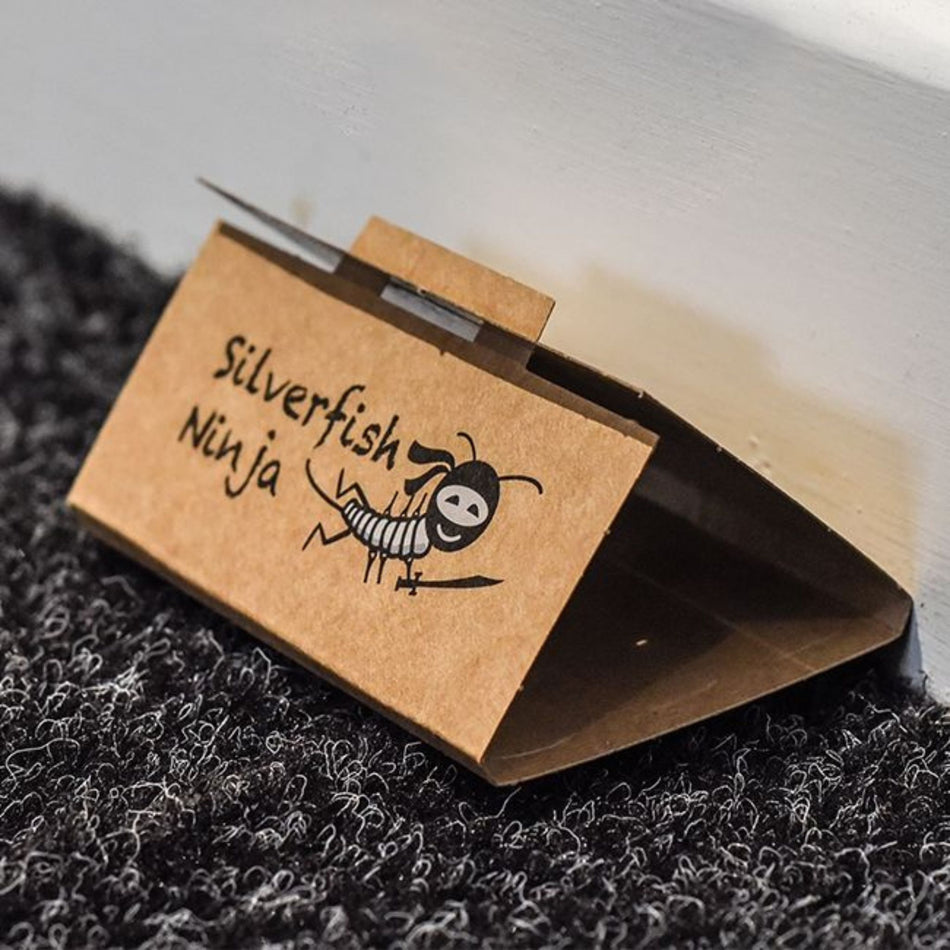 Silverfish Ninja Traps - 3 Pack - In Action