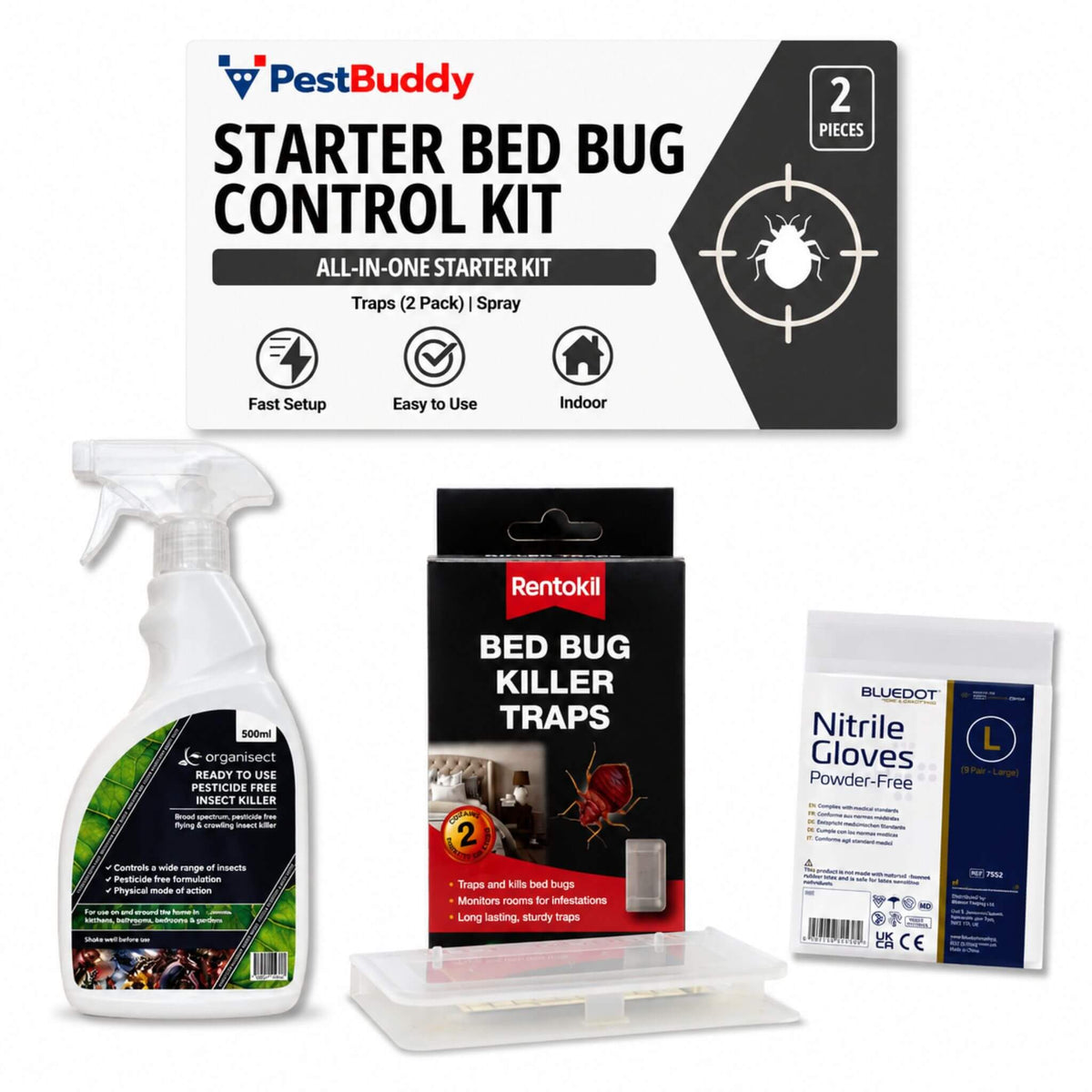 Starter DIY Bed Bug Control Kit – Easy Setup, Effective Control