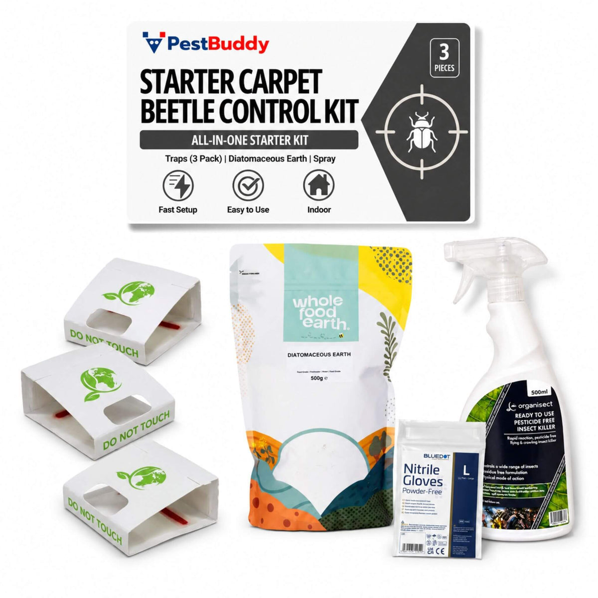 Starter DIY Carpet Beetle Control Kit – Effective, Pesticide-Free Treatment