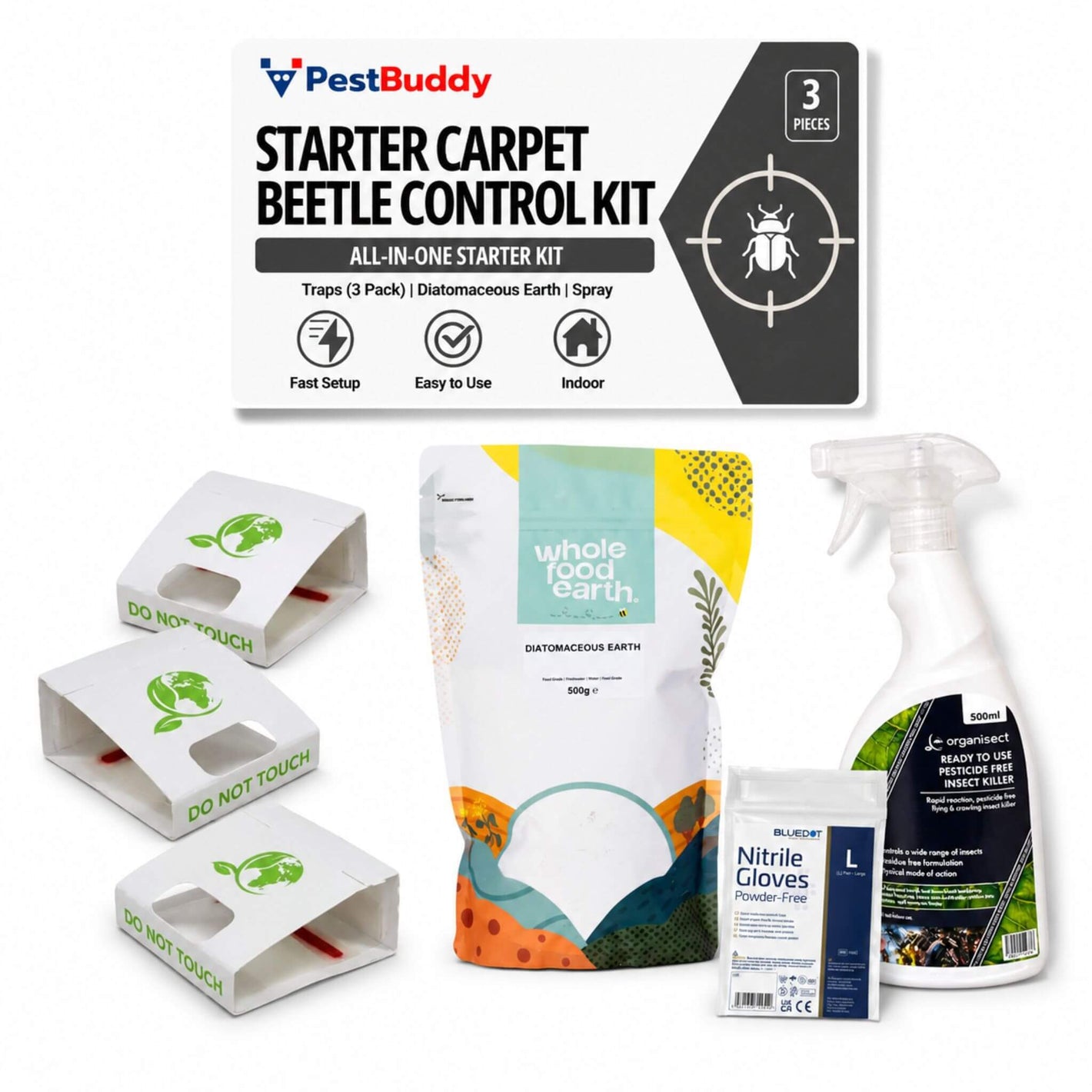 Starter DIY Carpet Beetle Control Kit – Effective, Pesticide-Free Treatment