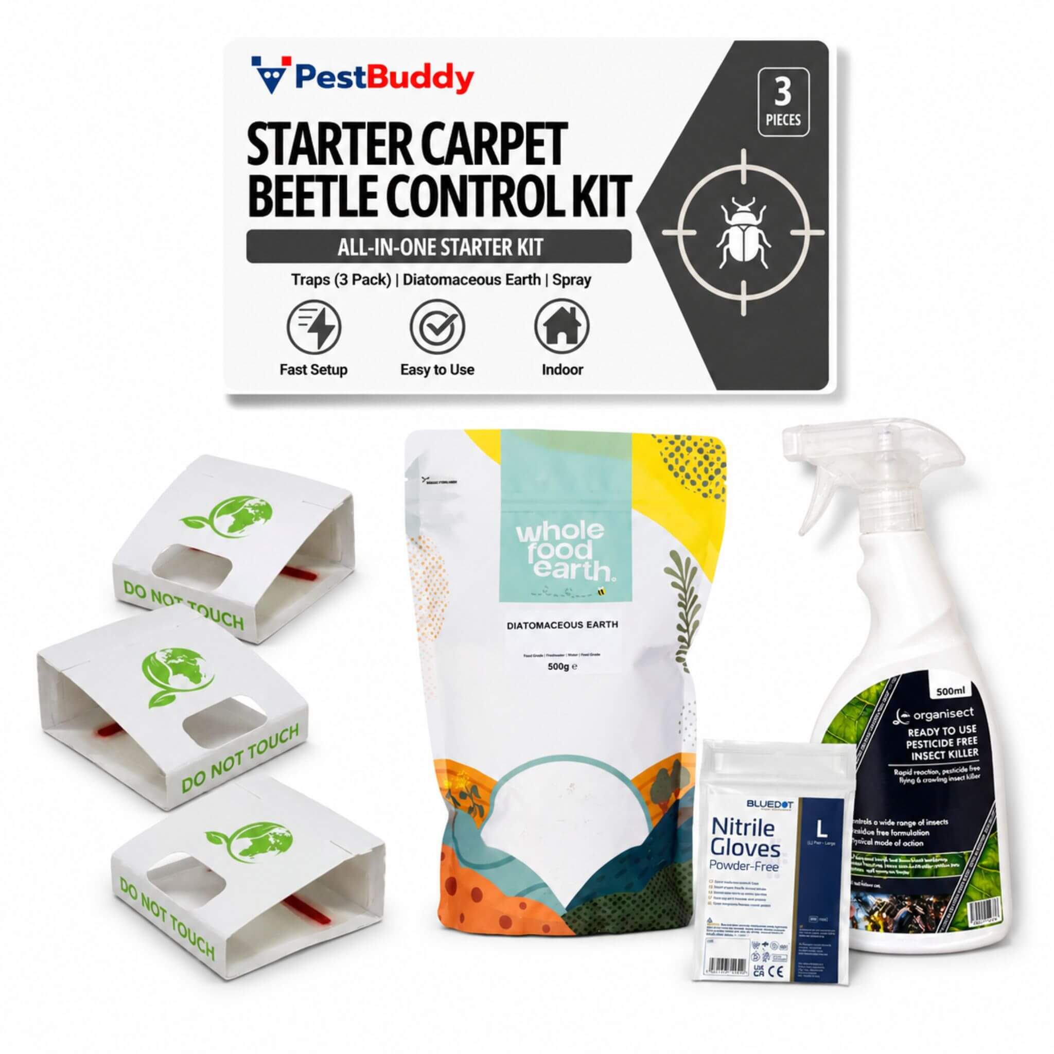 Starter DIY Carpet Beetle Control Kit – Effective, Pesticide-Free Treatment