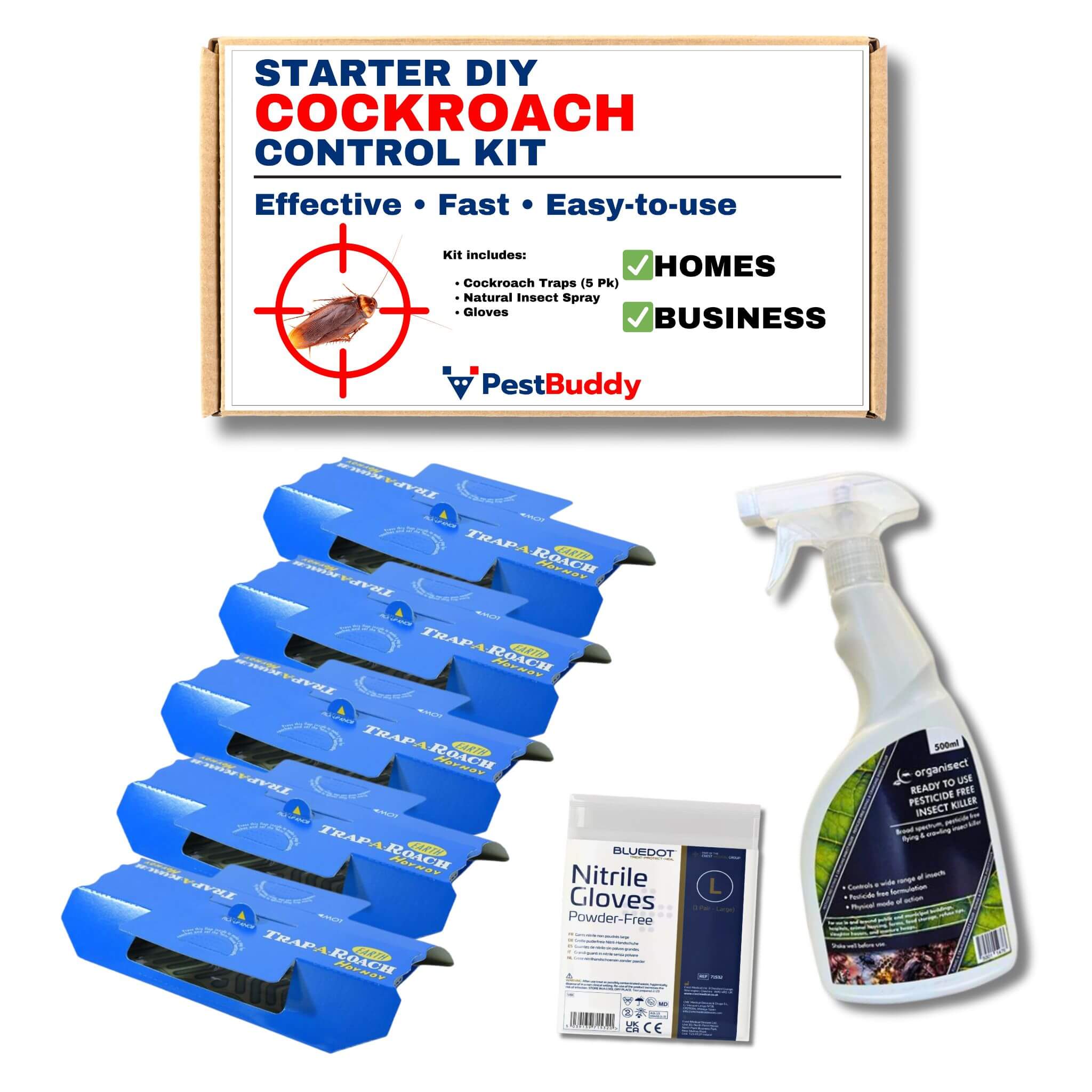 Starter DIY Cockroach Control Kit – Safe, Non-Toxic Solution – PestBuddy