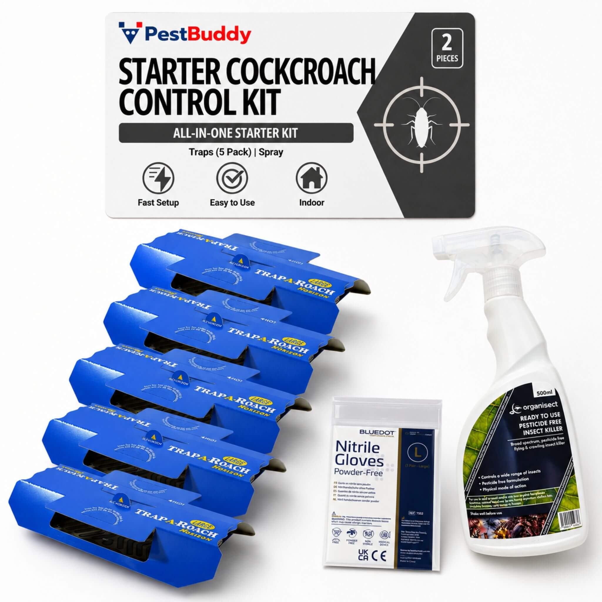 Starter DIY Cockroach Control Kit – Safe, Pesticide-Free Solution