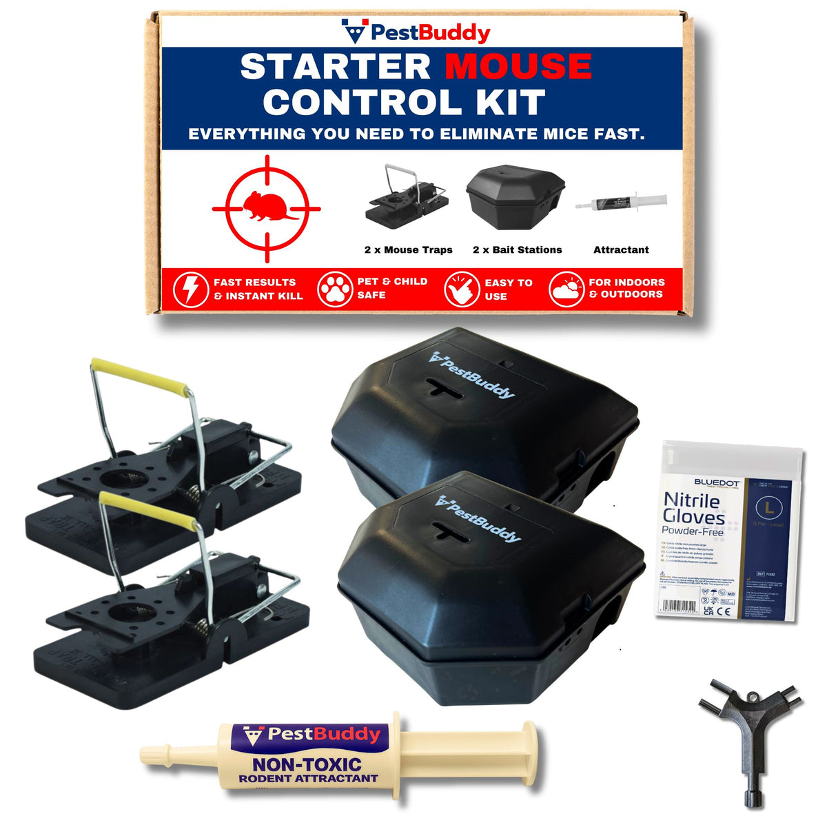 Starter DIY Mouse Control Kit - For Homes & Business