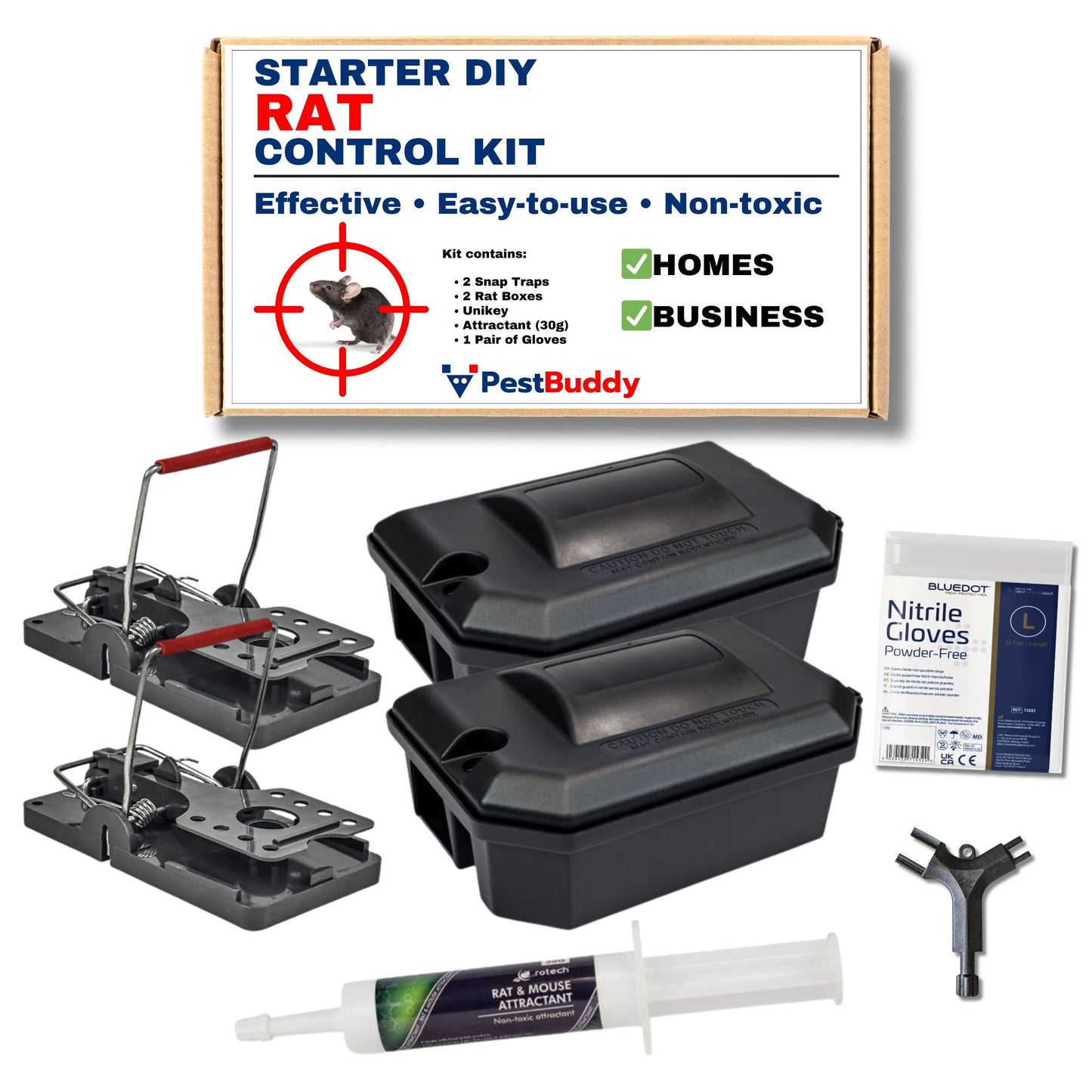 Starter DIY Rat Control Kit - For Homes & Business