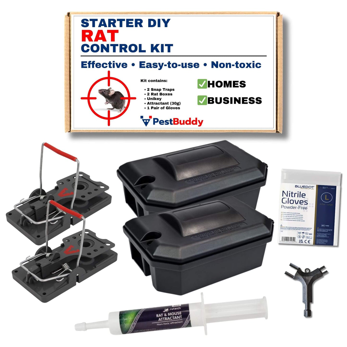 Starter DIY Rat Control Kit - For Homes & Business