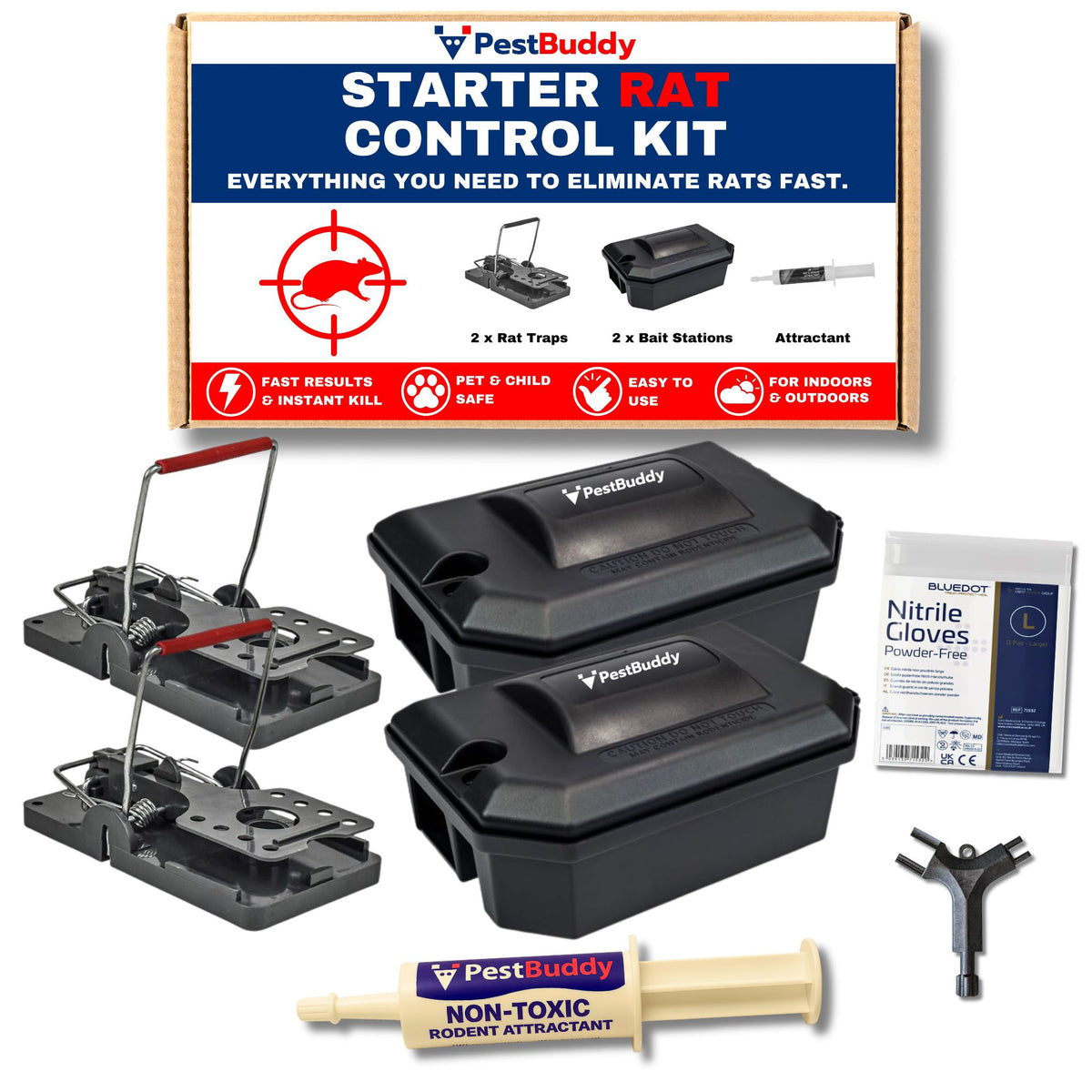 Starter DIY Rat Control Kit - For Homes & Business