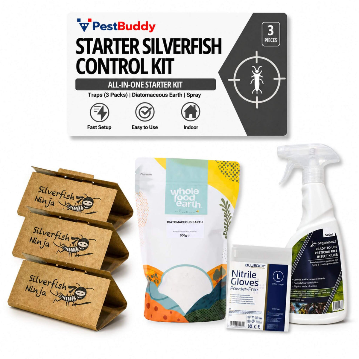 Starter DIY Silverfish Control Kit – Fast, Non-Toxic Treatment