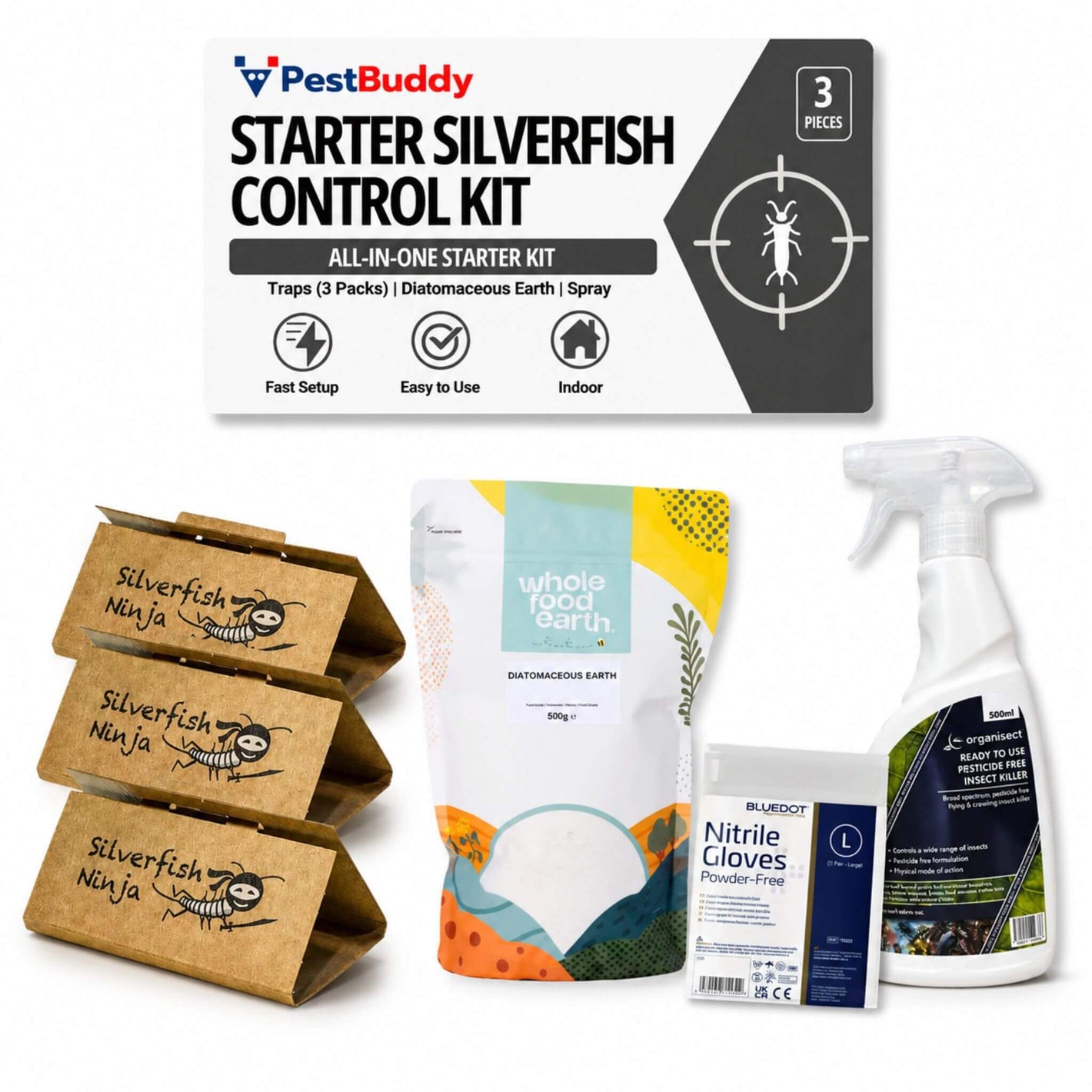 Starter DIY Silverfish Control Kit – Fast, Non-Toxic Treatment