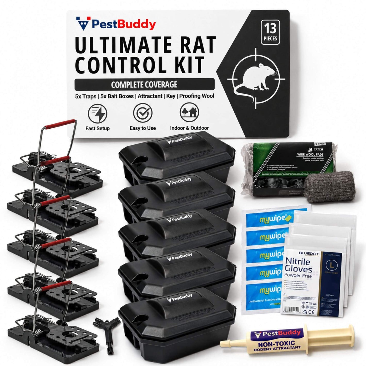 Ultimate DIY Rat Control Kit – Full Set, Easy Setup, Max Results
